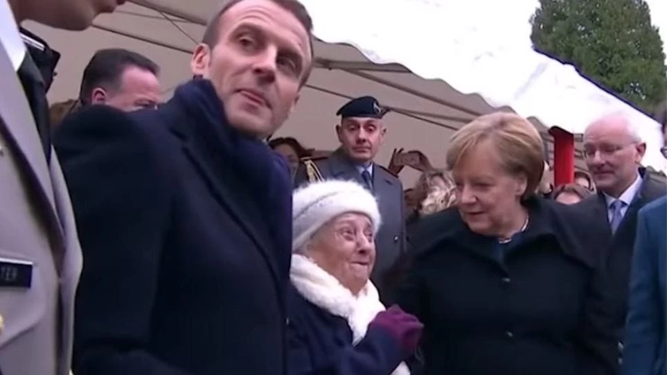 Απίστευτη γιαγιά 100 ετών «πέρασε» τη Μέρκελ για την Μπριζίτ Μακρόν! (βίντεο)